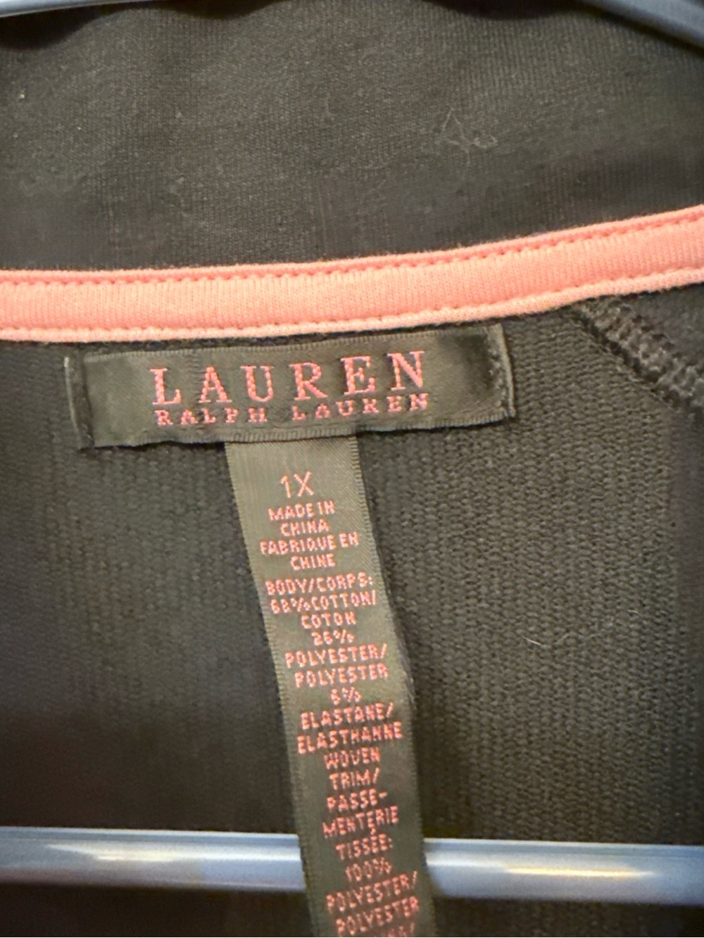 Lauren Ralph Lauren Pink and Black Quilted Puffer Jacket - Picture 6 of 7